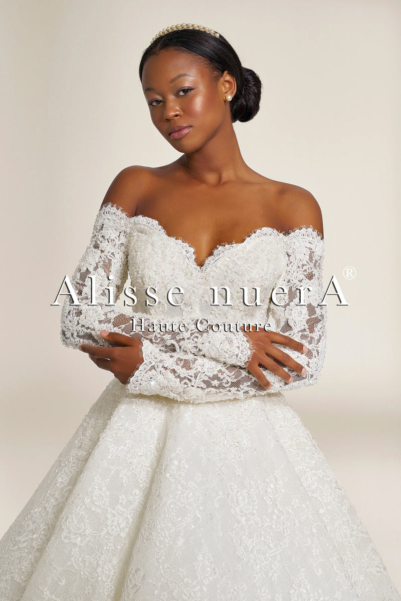 boat neck lace wedding dress French A-Line with Neckline and Long Train accentuating your natural curves Reminder about SBLC Dress online shopping boutiques Wrangler Size:L