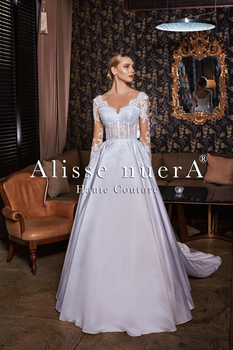 pronovias lace wedding dress Used Pronovias Paradis Wedding Dress main image 0