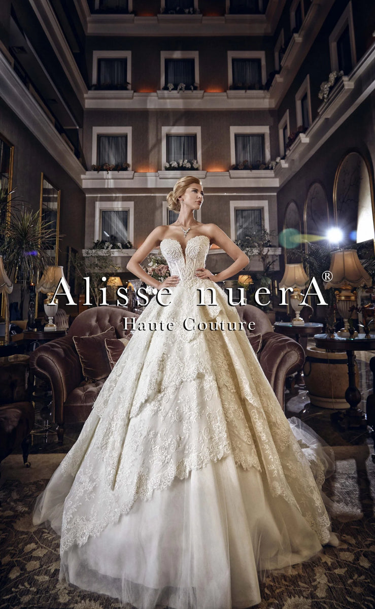 Structured Satin Gown with Beaded Sweetheart Corset Taupe main image 1