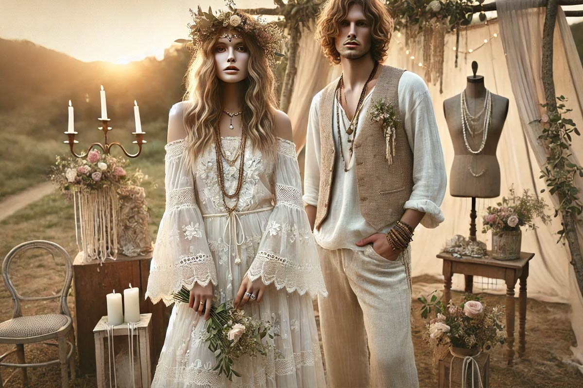 Hippie Wedding Dresses – Boho Chic & Vintage Styles for Your Big Day - Alisse Bridal