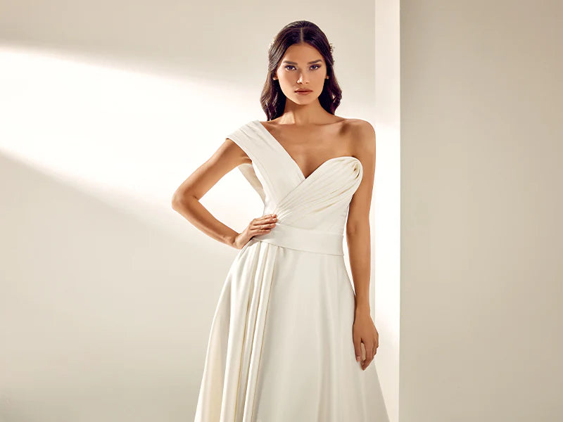 One Shoulder Wedding Dresses - Alisse Bridal One Shoulder Wedding Dresses - Alisse Bridal