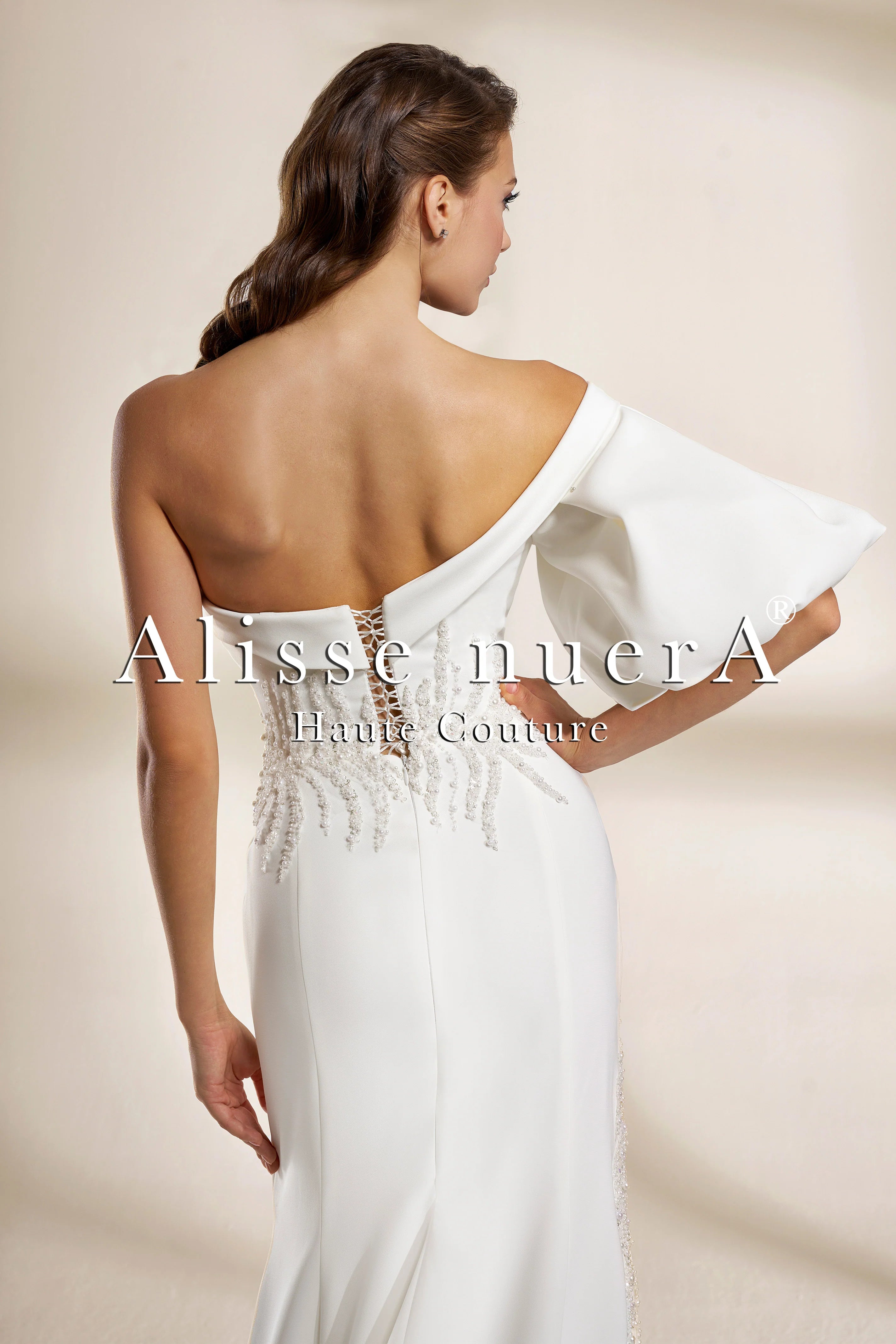 one shoulder draped sleeve dress Draped Mesh One Shoulder Mini Dress