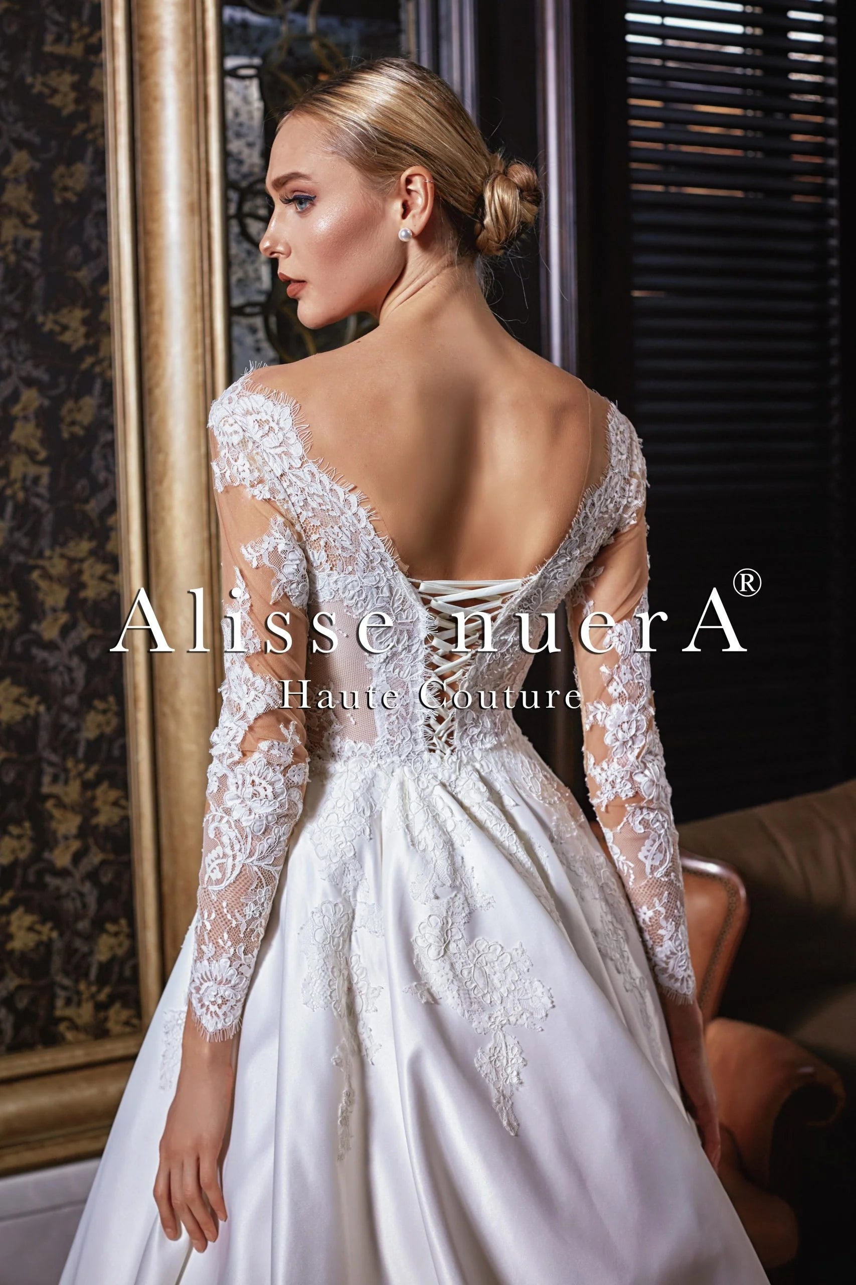 long sleeve diamond wedding dress S0837L 2026 New Fashion Round Neck Long Sleeve Bright Diamond Fluffy Tulle Long Tail High-end Temperament Wedding Dress| Alibaba.com