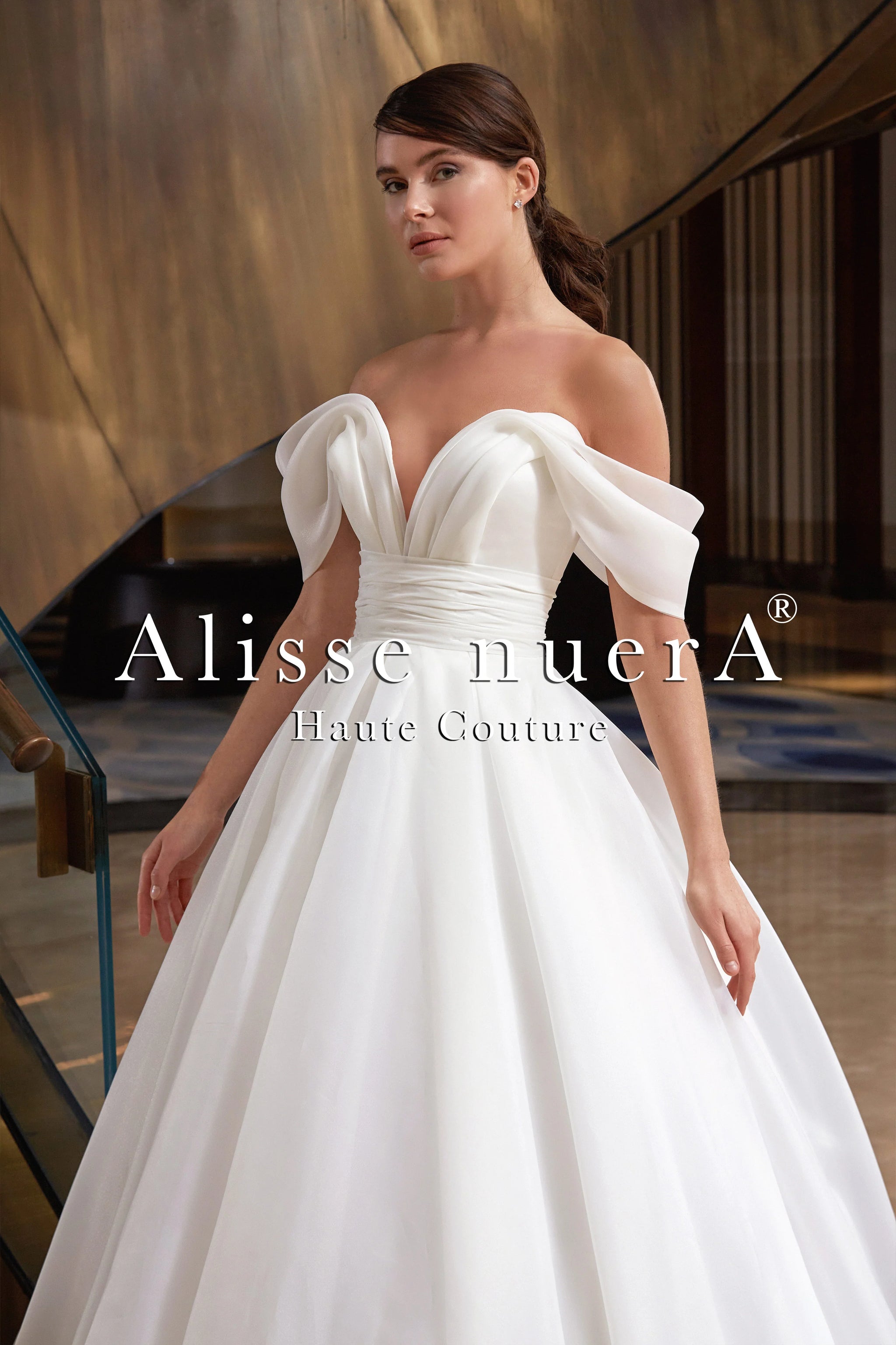 Empire Neckline Wedding Dress Empire Waist Organza Ballroom Wedding Gown With Swag Sleeve Alisse Bridal Off Empire Neckline Wedding Dress Empire Waist Organza Ballroom Wedding Gown With Swag Sleeve Alisse Bridal Off