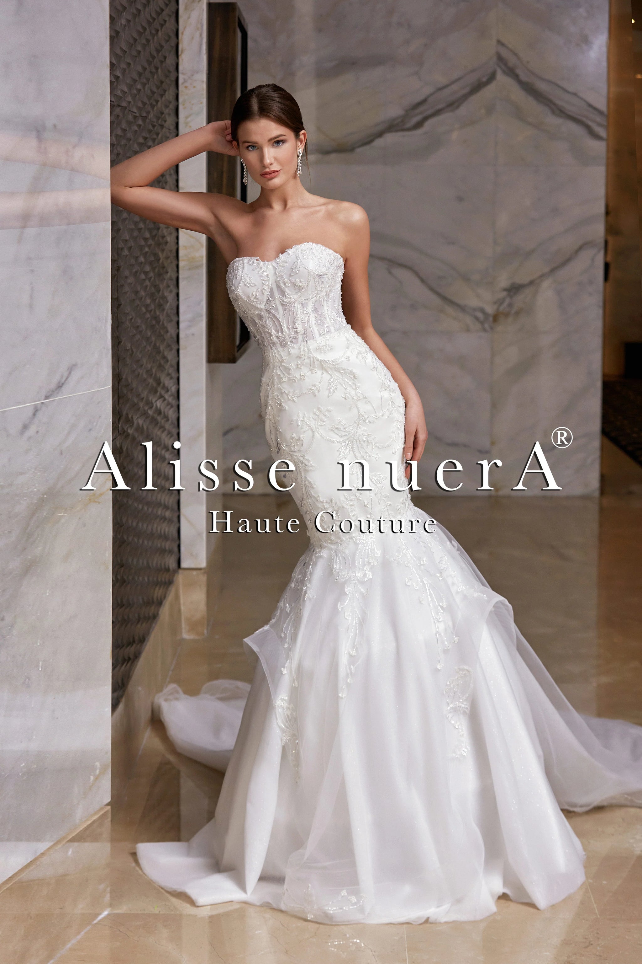 corded lace trumpet dress with illusion sides Corset Bodice Full Wedding EU/UK Size:14 Sexy White Maxi Dress finished with a sweep Replen-SP26