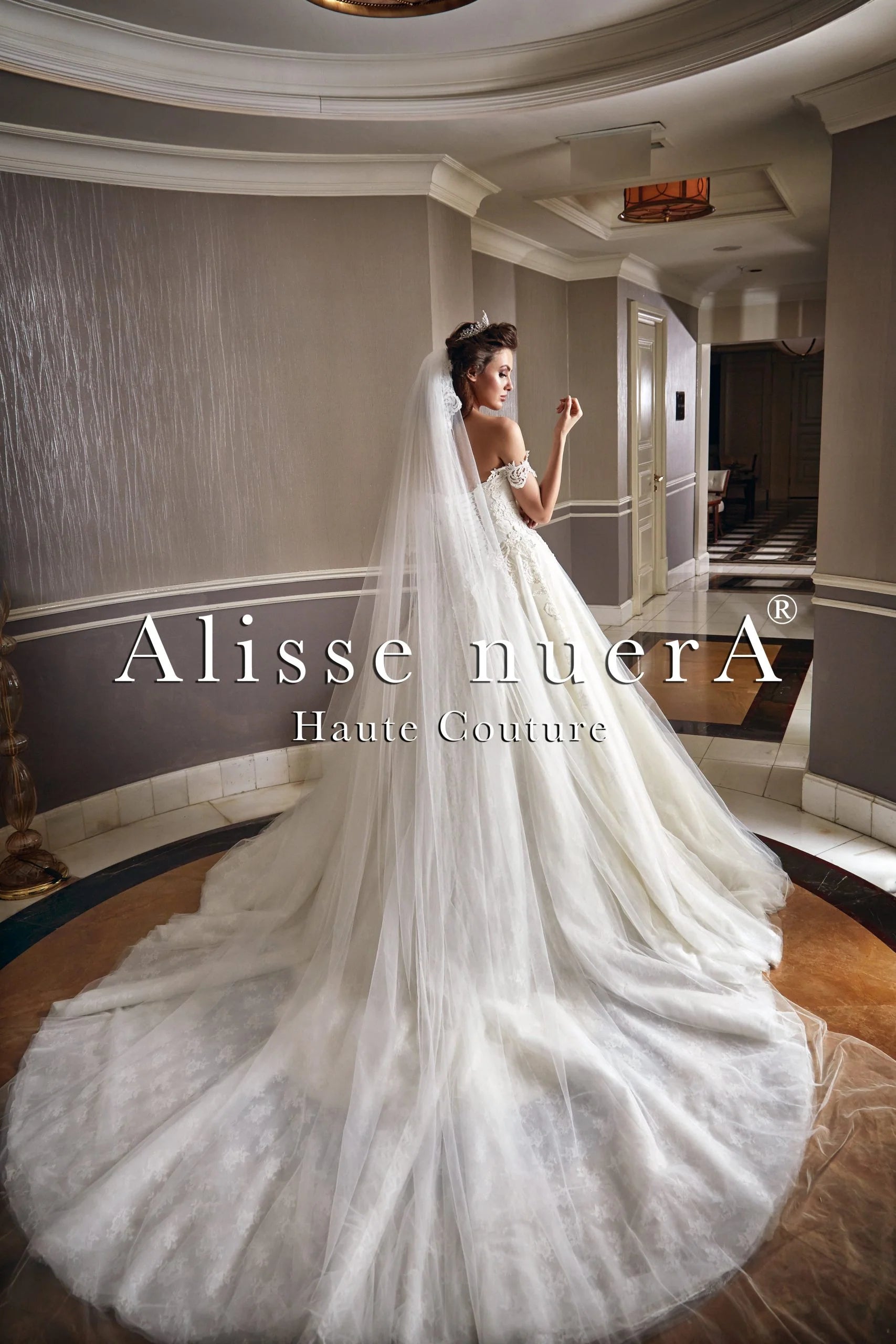 Off Shoulder Sweetheart Lace Wedding Dress with Bridal Choker - Alisse Bridal Off White / Lace Tulle / 14 Off Shoulder Sweetheart Lace Wedding Dress with Bridal Choker - Alisse Bridal Off White / Lace Tulle / 14