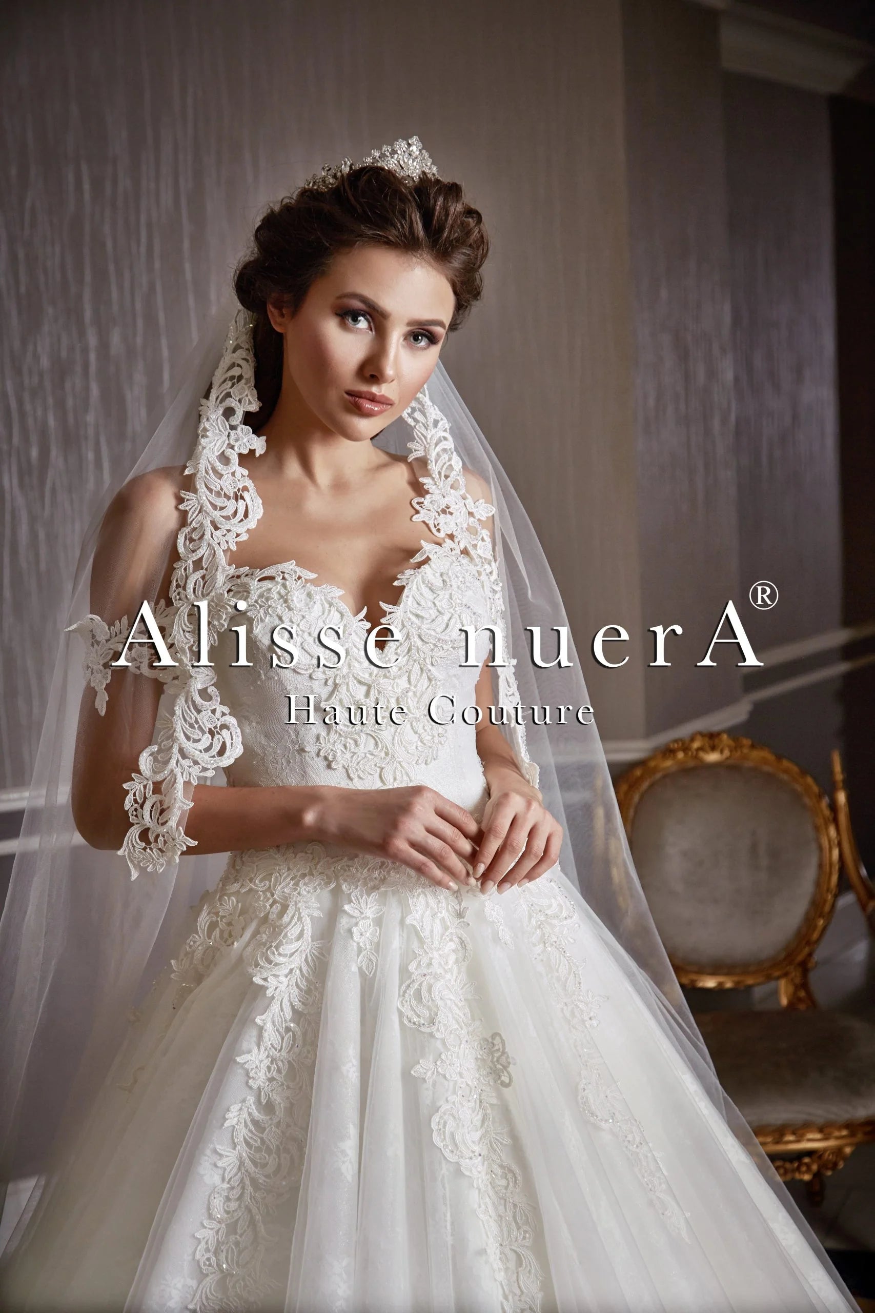 Off Shoulder Sweetheart Lace Wedding Dress with Bridal Choker - Alisse Bridal Off White / Lace Tulle / 14 Off Shoulder Sweetheart Lace Wedding Dress with Bridal Choker - Alisse Bridal Off White / Lace Tulle / 14