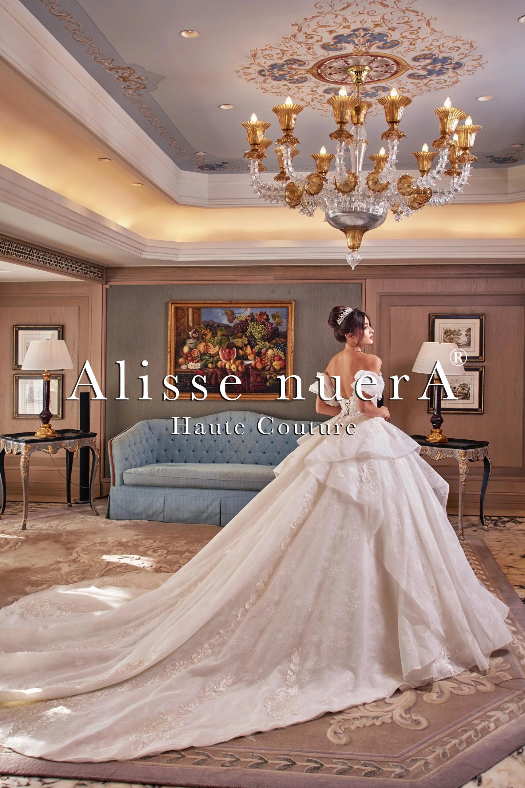 bu design wedding dress Blu by Morilee