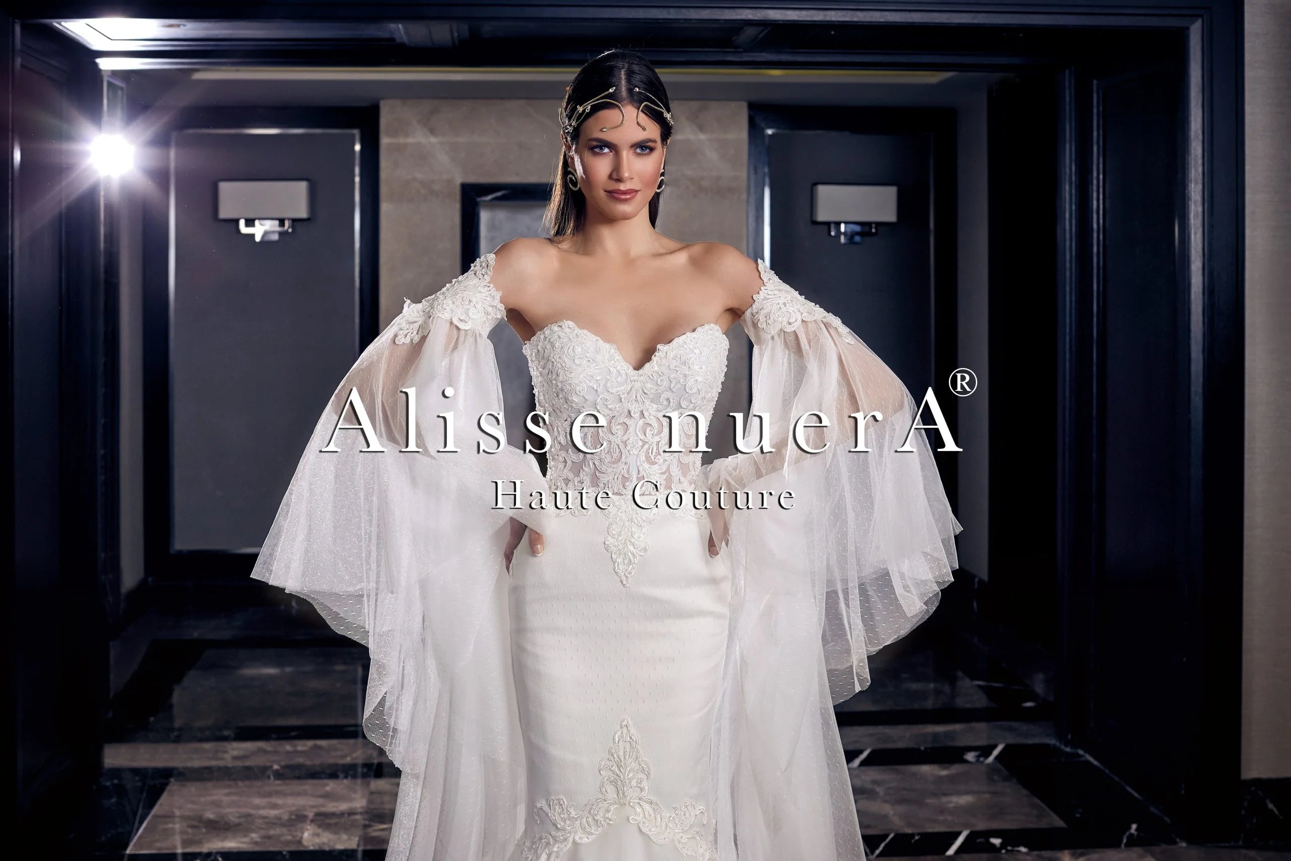 mermaid wedding dress with bell sleeves Bell Sleeves Lace Wedding Dresses Sweetheart Mermaid Bridal Gowns fg72 formalgowns
