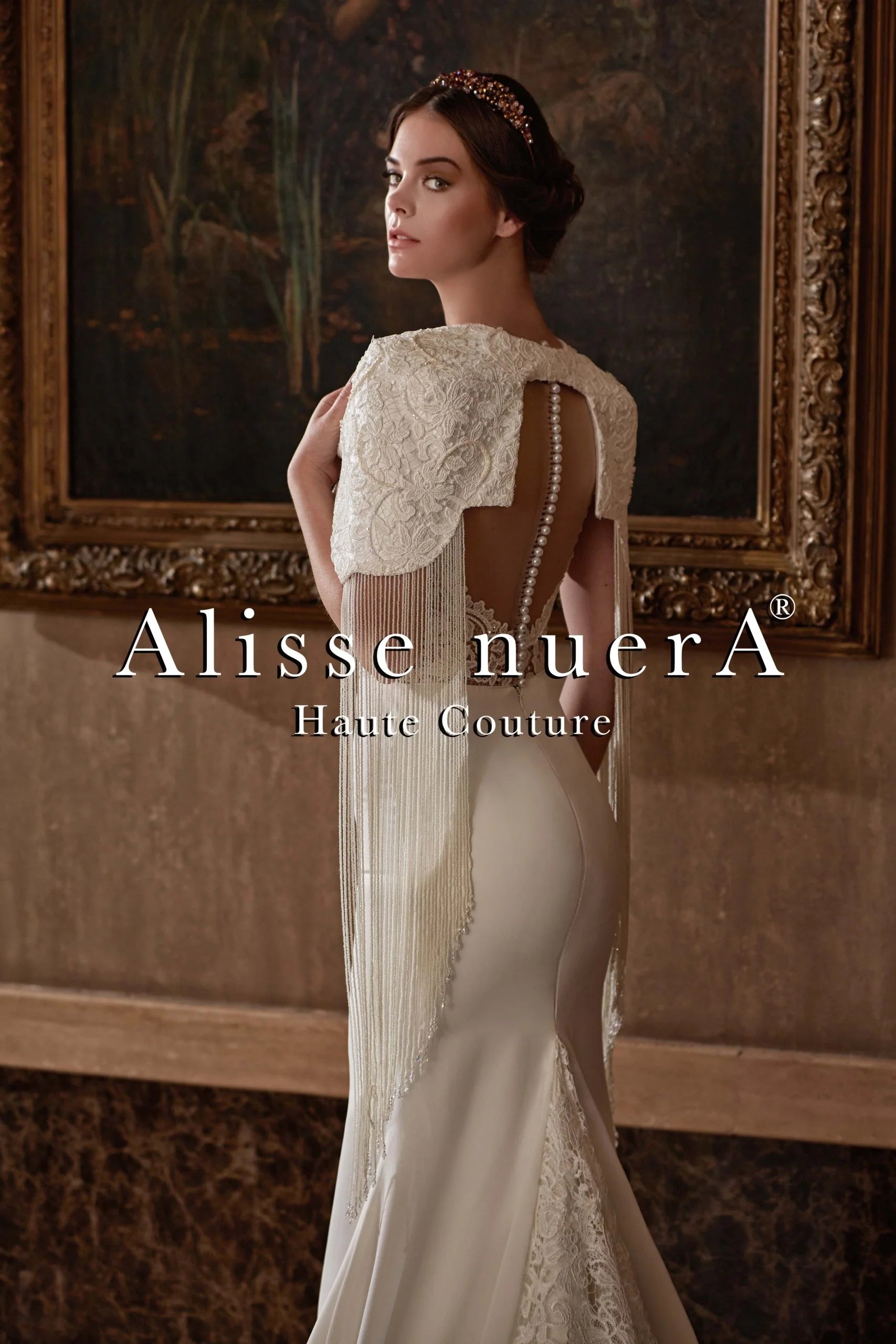 bridal dress bolero V Neck Bridal Dress with Lace Train and Lace Bridal Bolero
