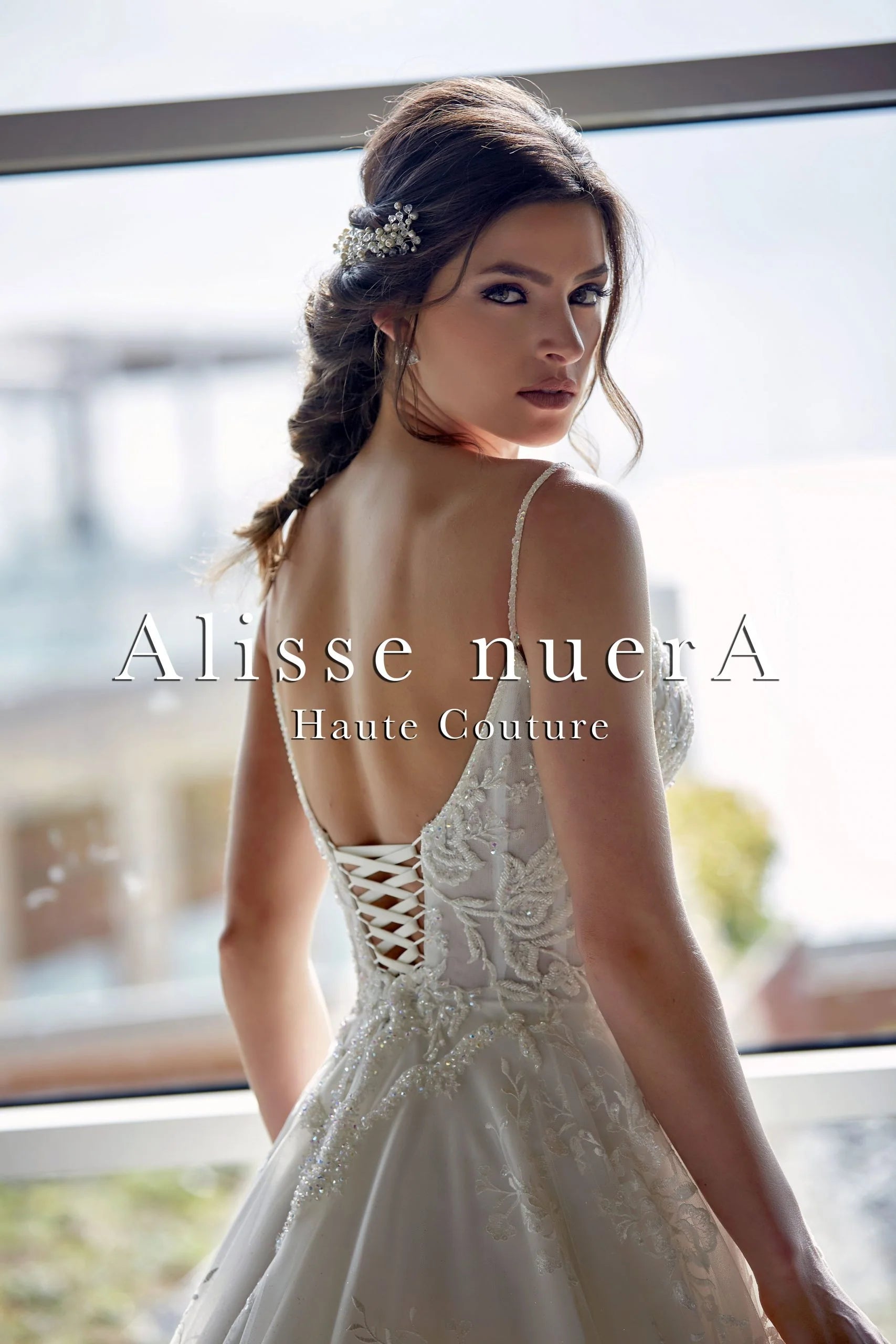 Alluring Cat Ear Neck Spaghetti Strap A Line Rustic Bridal Dress - Alisse Bridal 32 / Off White / Lace Alluring Cat Ear Neck Spaghetti Strap A Line Rustic Bridal Dress - Alisse Bridal 32 / Off White / Lace