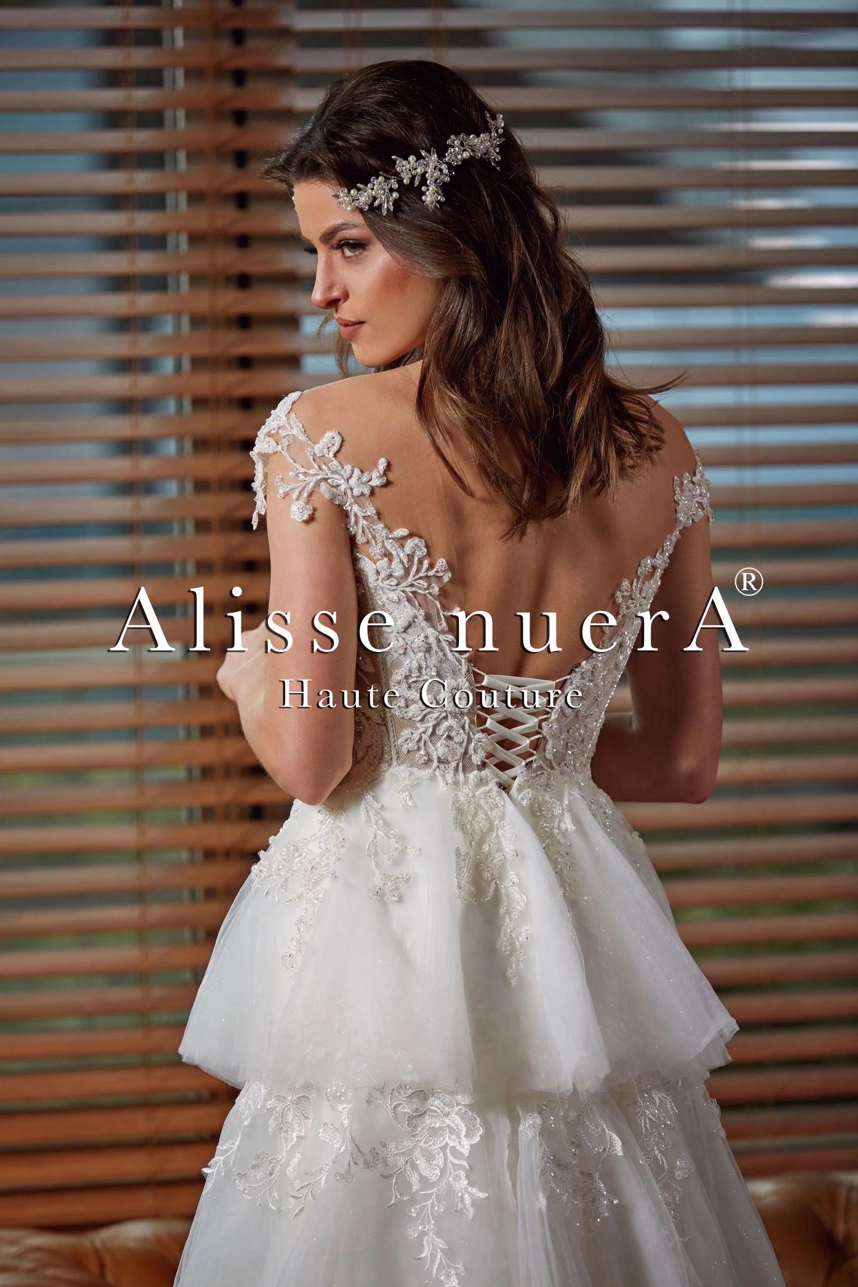 Glamorous Vintage Pencil Skirt Tiered Wedding Dress with Flower Embroidery 22 / Off White / Tulle / Lace Glamorous Vintage Pencil Skirt Tiered Wedding Dress with Flower Embroidery 22 / Off White / Tulle / Lace