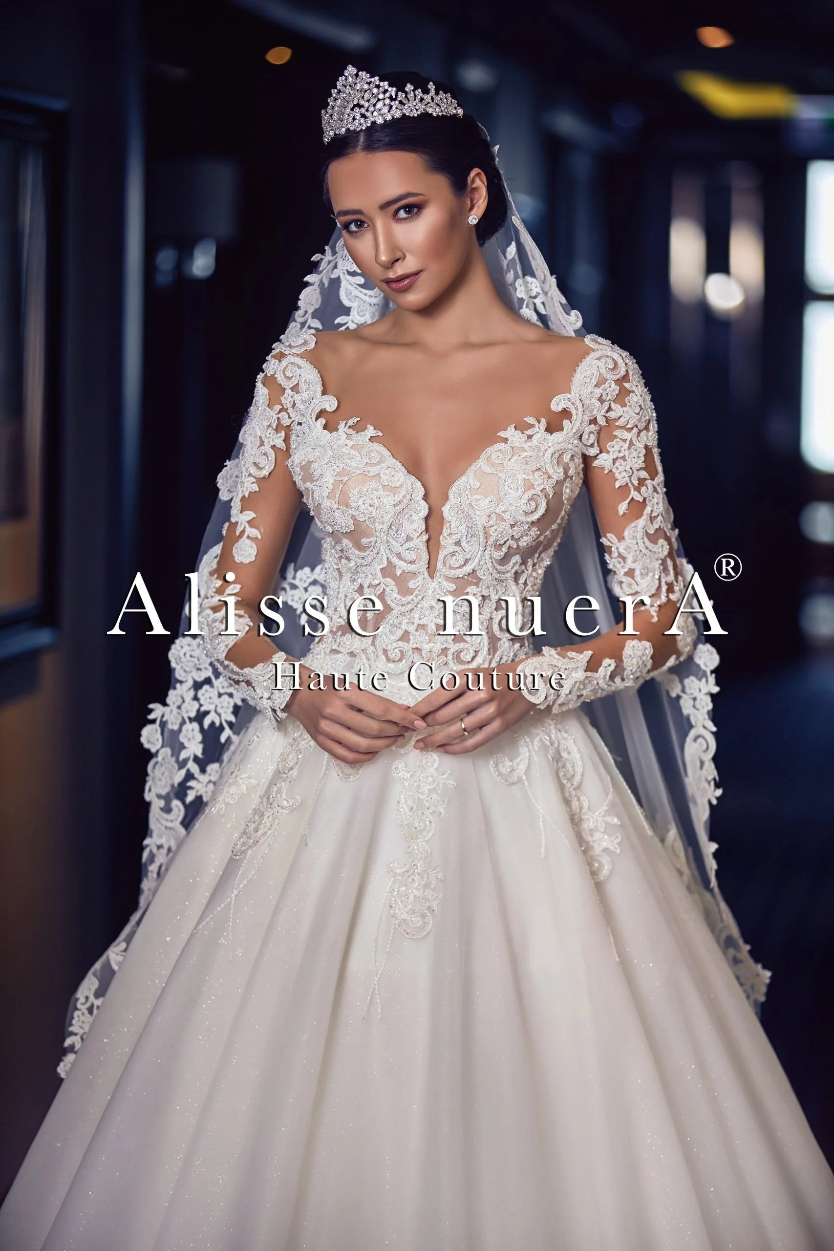 Lace Scalloped Sweetheart Neckline A Line Bridal Gown Off White / Lace / 12 Lace Scalloped Sweetheart Neckline A Line Bridal Gown Off White / Lace / 12