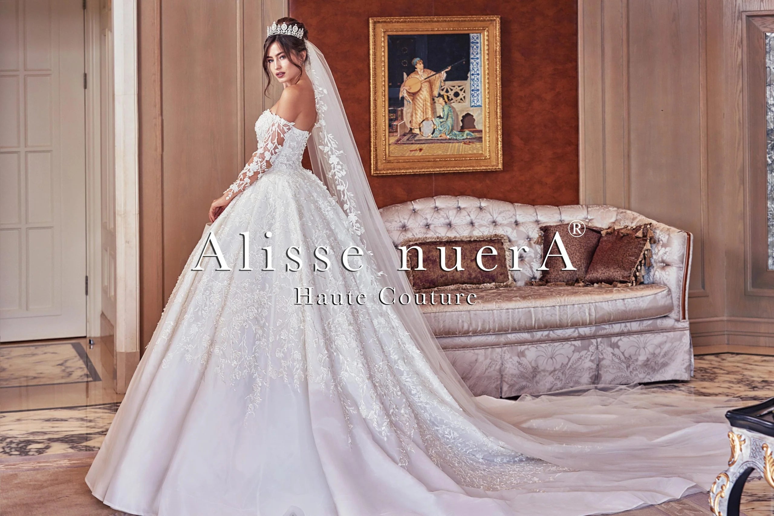 Off Shoulder Long Sleeve Romantic Wedding Dress with Princess Silhouette Off White / Lace / 4 Off Shoulder Long Sleeve Romantic Wedding Dress with Princess Silhouette Off White / Lace / 4