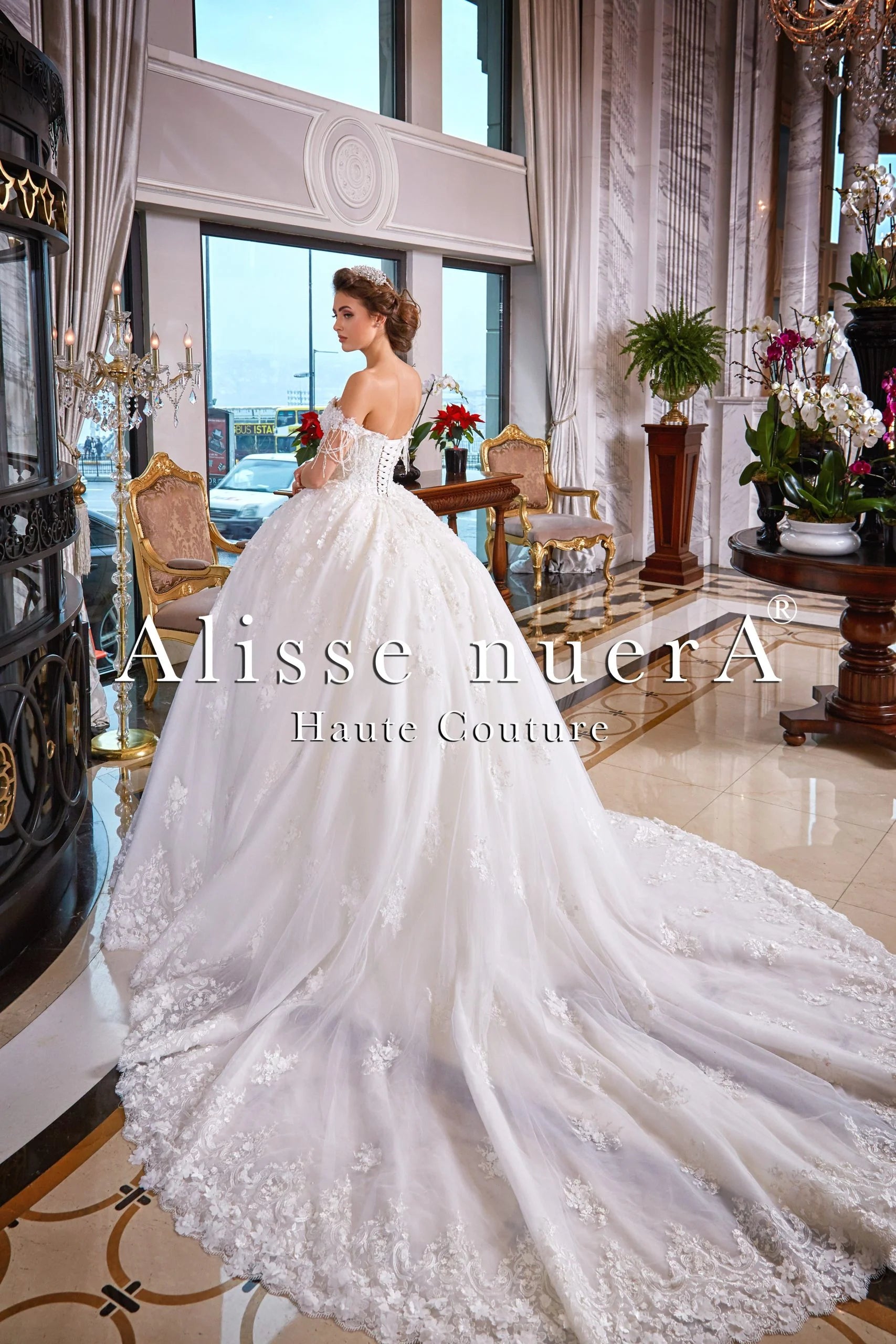 Off White Garden Wedding Dress with Fringe Beaded Sleeve and Short Floral Bridal Veil 10 / Lace / Off White Off White Garden Wedding Dress with Fringe Beaded Sleeve and Short Floral Bridal Veil 10 / Lace / Off White