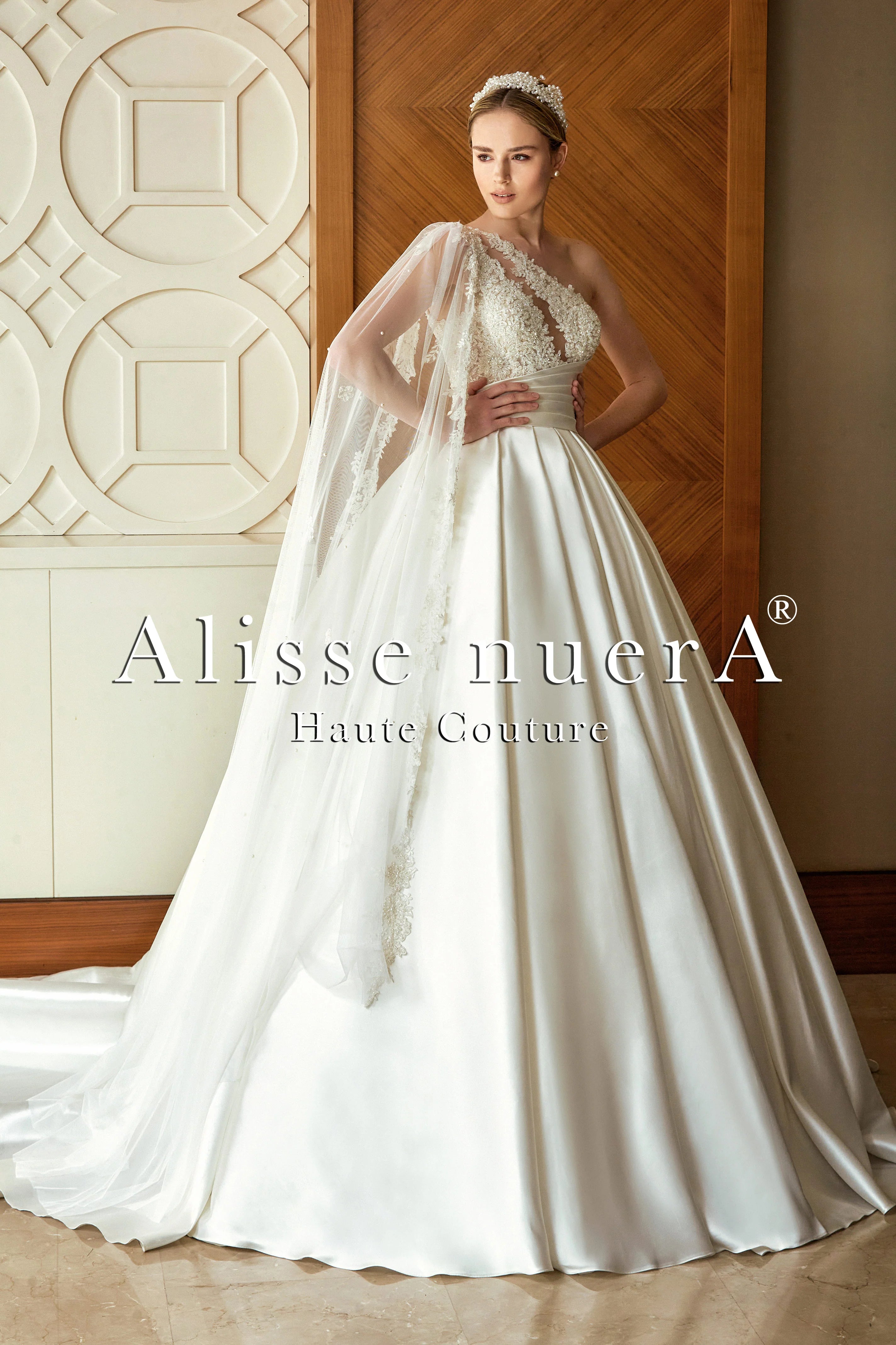 One Shoulder Wedding Dresses - Alisse Bridal One Shoulder Wedding Dresses - Alisse Bridal