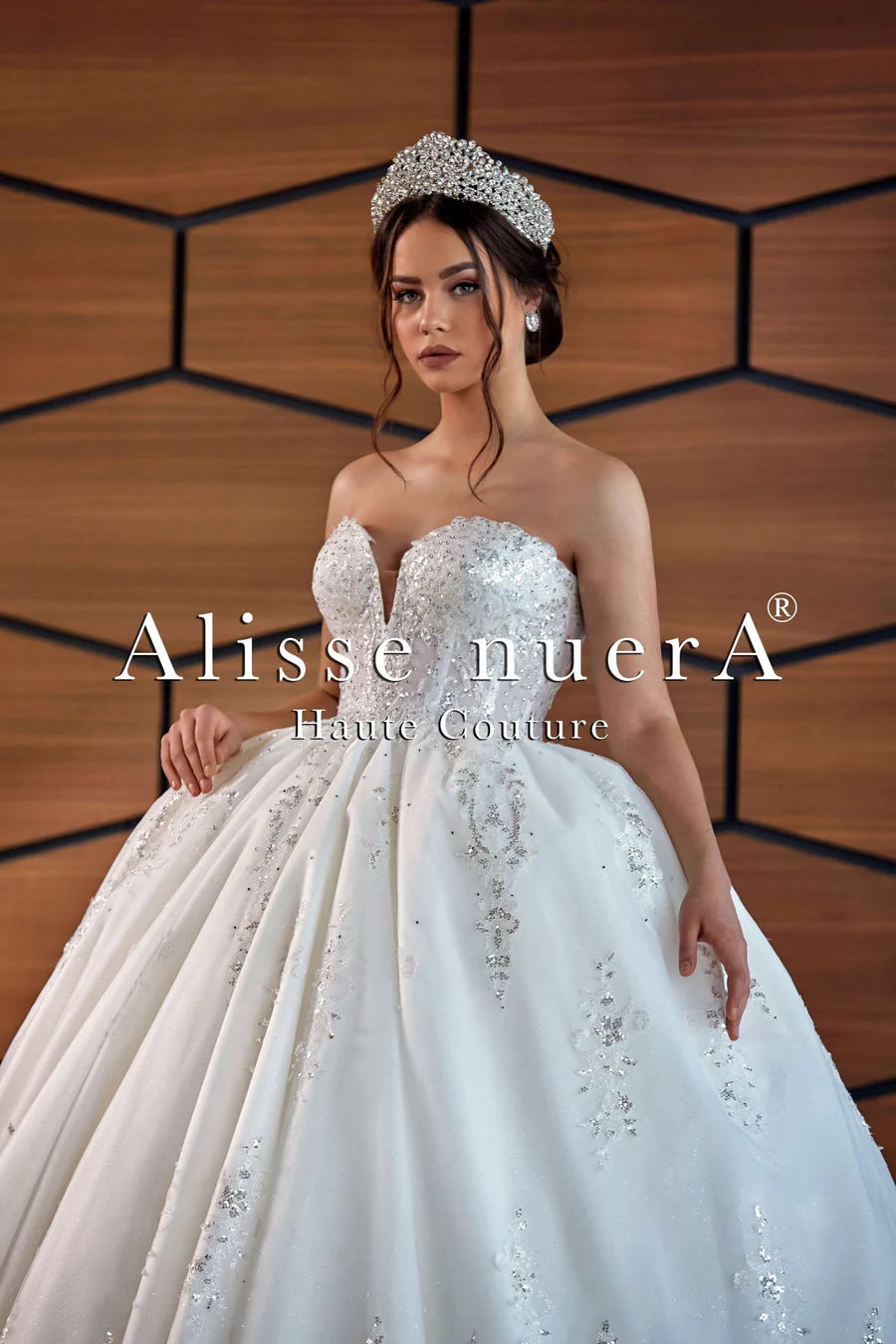 ballroom princess wedding dresses Princess ballgown satin wedding dress 4 US / Off White