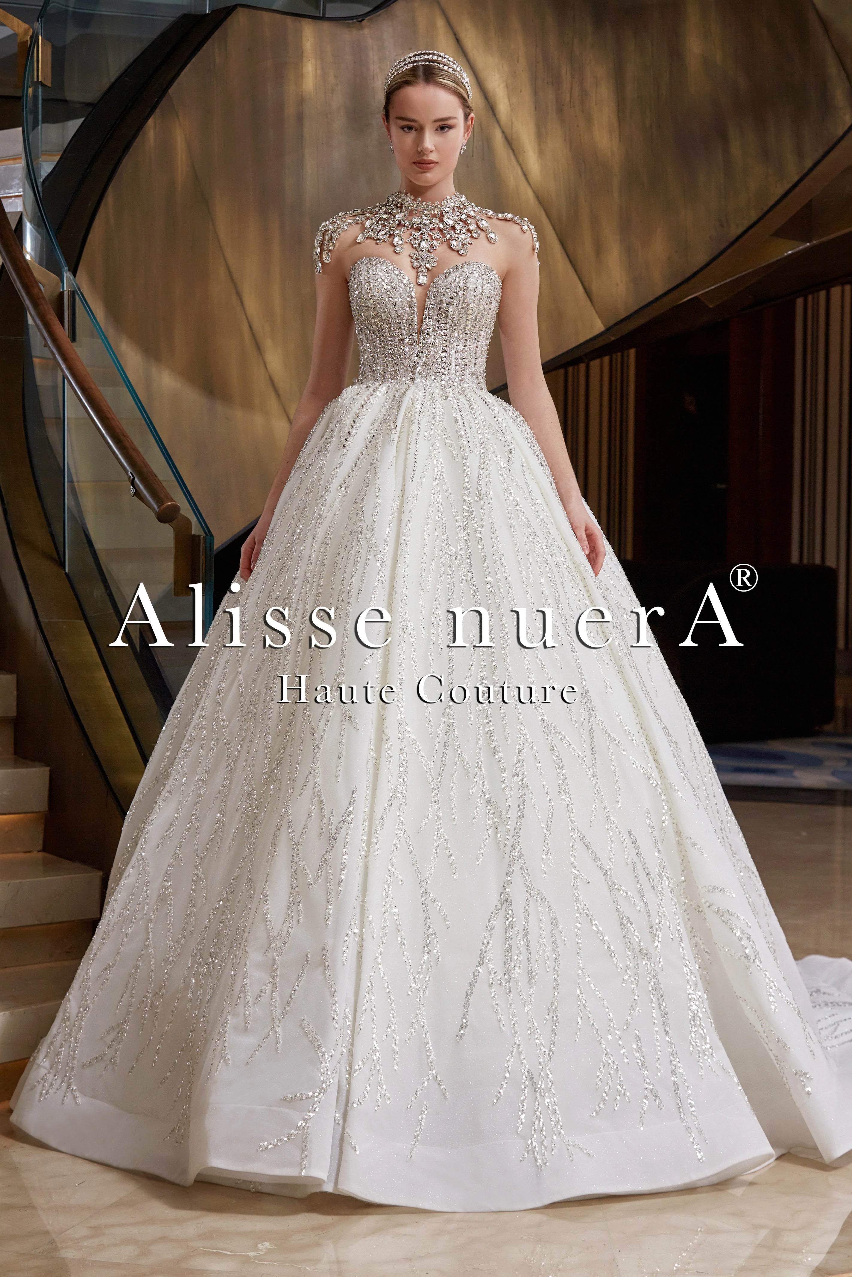 long sleeve rhinestone wedding dress luxury wedding dresses with sleeves Luxury Rhinestones Wedding Dress with Illusion Long Sleeves loveangeldress
