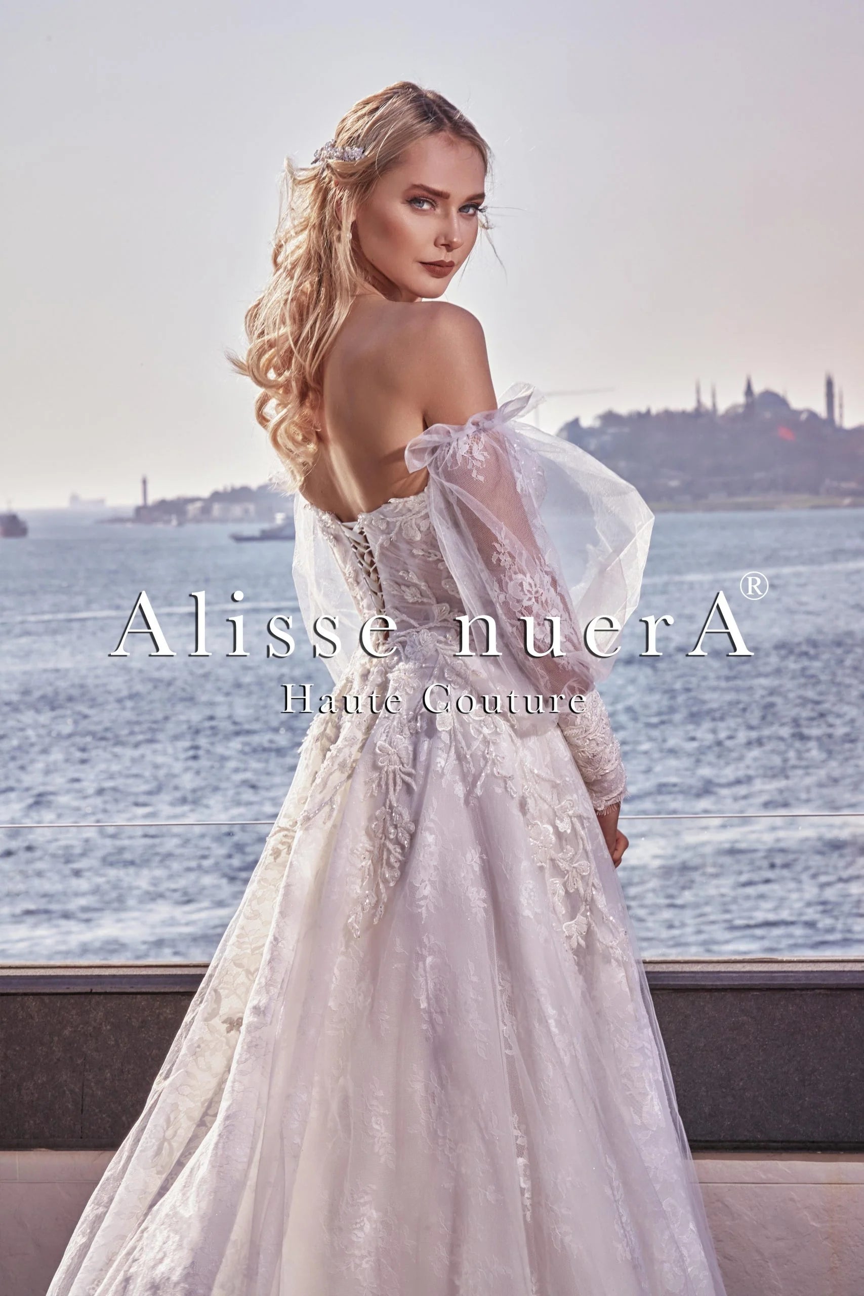 2 in 1 lace dress Lace Shimmery Wedding Dress Ornella 2 in 1 Olivia Bottega