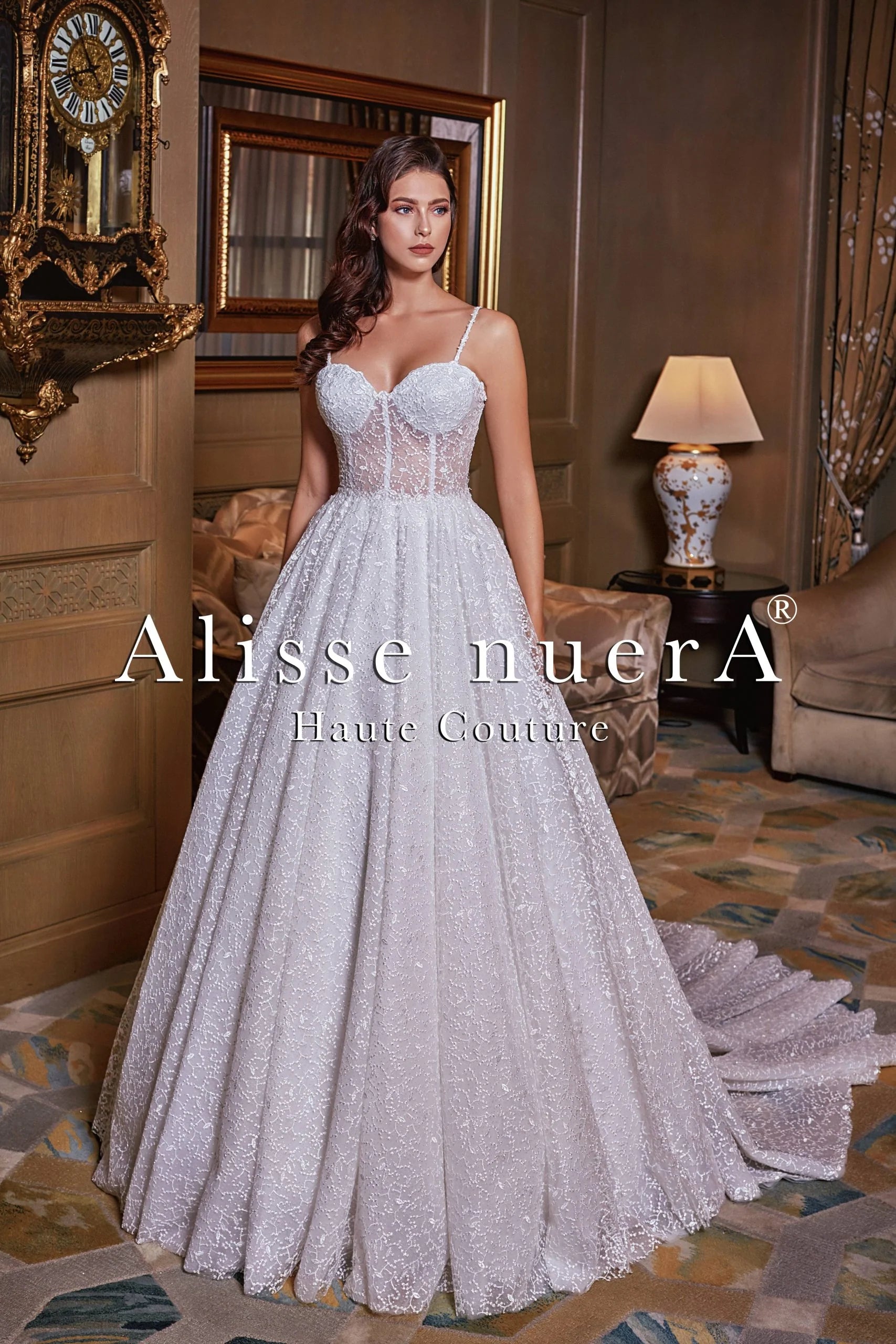 thin lace wedding dress 1305 Wedding Dress - Wedding Atelier NYC Martina Liana