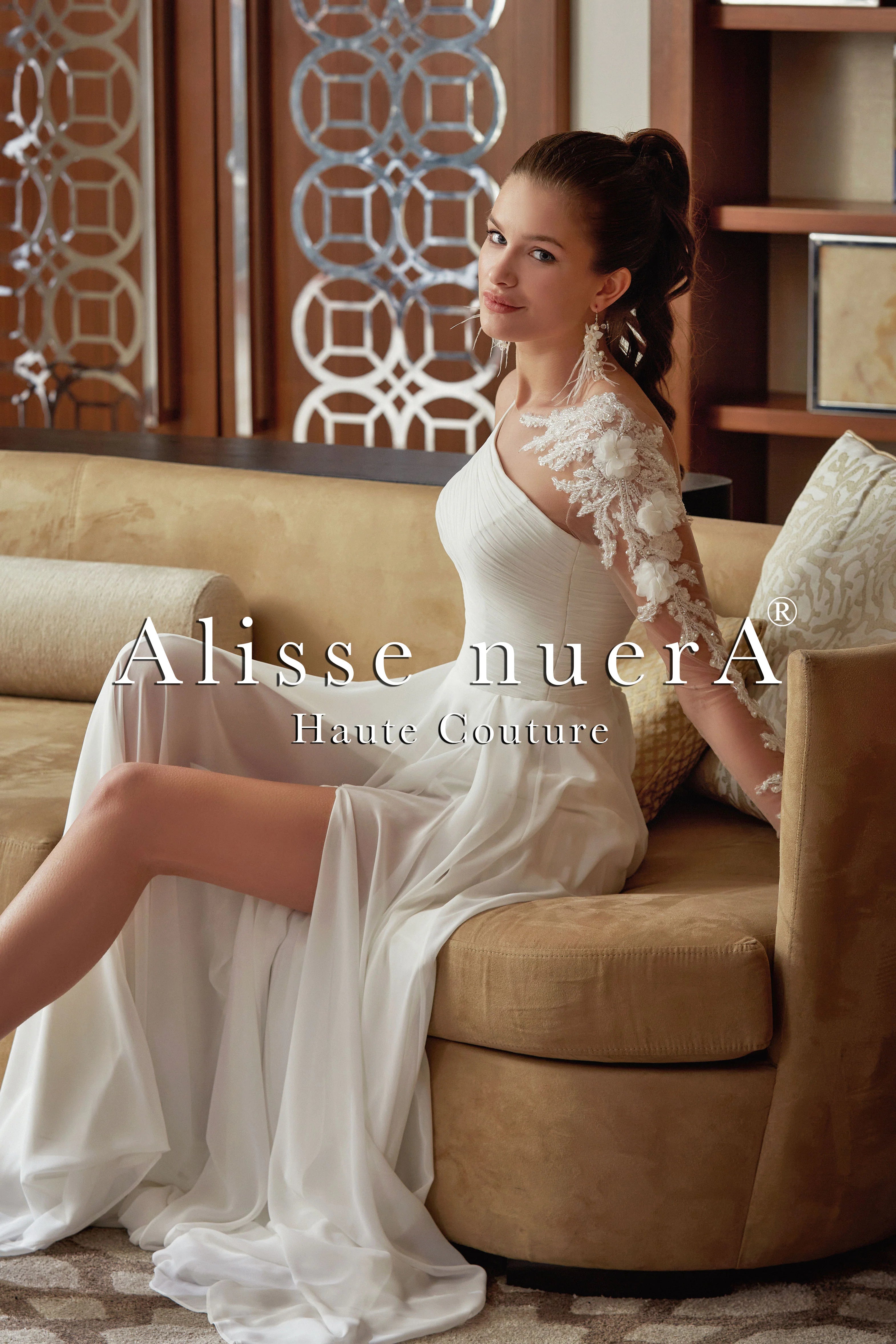lace asymmetrical wedding dress Champagne Wedding Dresses for Women Lace Appliques Ball Gown A-Line V-Neck Sleeveless Asymmetrical Elegant Bridal Ball Gowns, Champagne